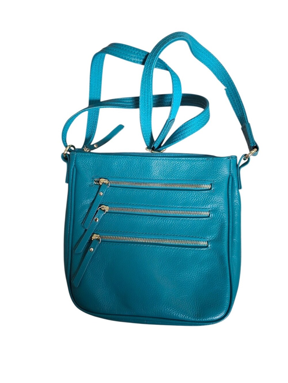 Roma Conceal Carry Teal Messenger Crossbody Bag